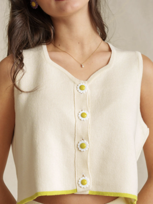 Ivory Lora Knit Top